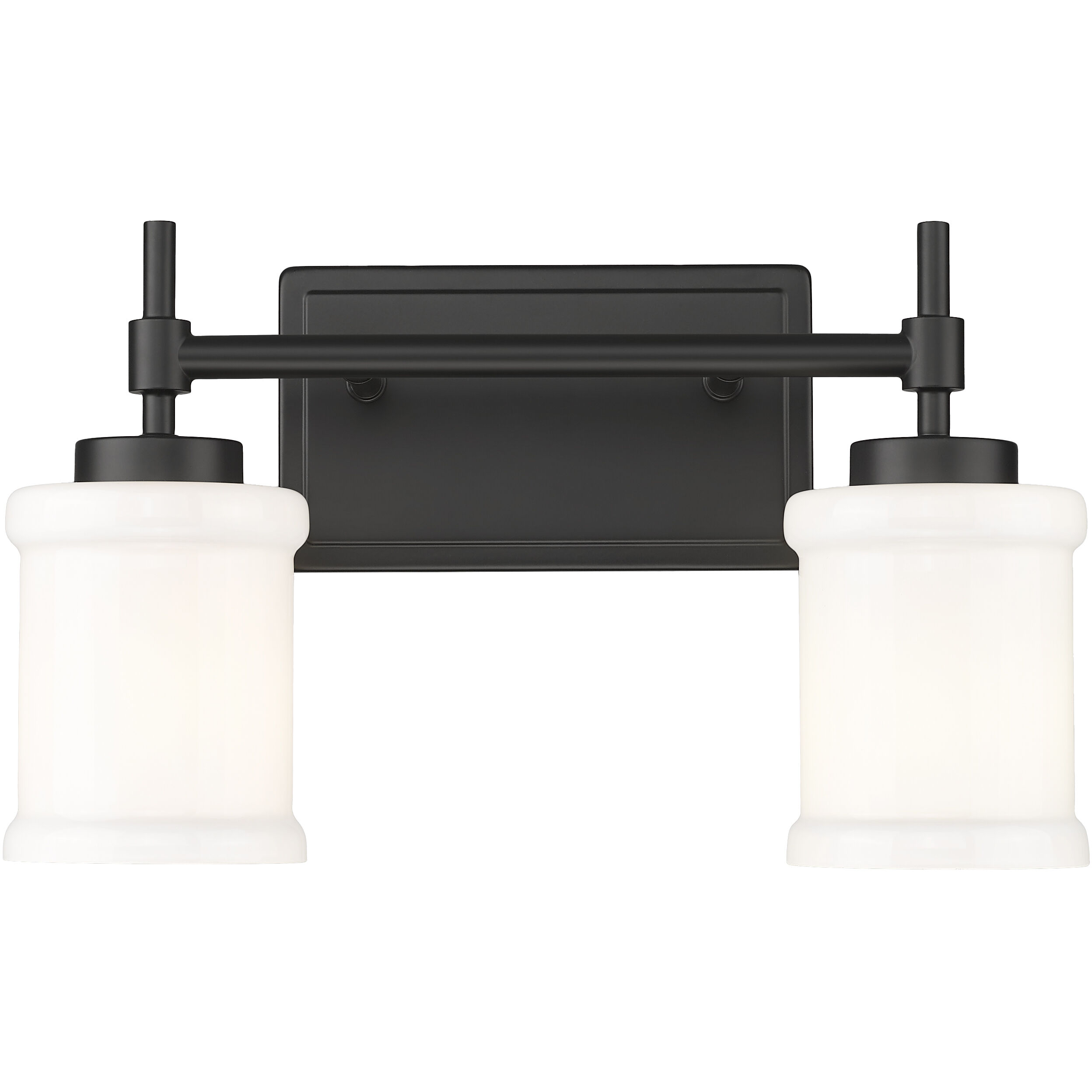 Cadoc 2 Light 15 inch Matte Black Bath Vanity Light Wall Light