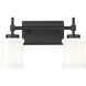 Cadoc 2 Light 15 inch Matte Black Bath Vanity Light Wall Light