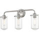 Delaney 3 Light 22 inch Brushed Nickel Vanity Wall Light