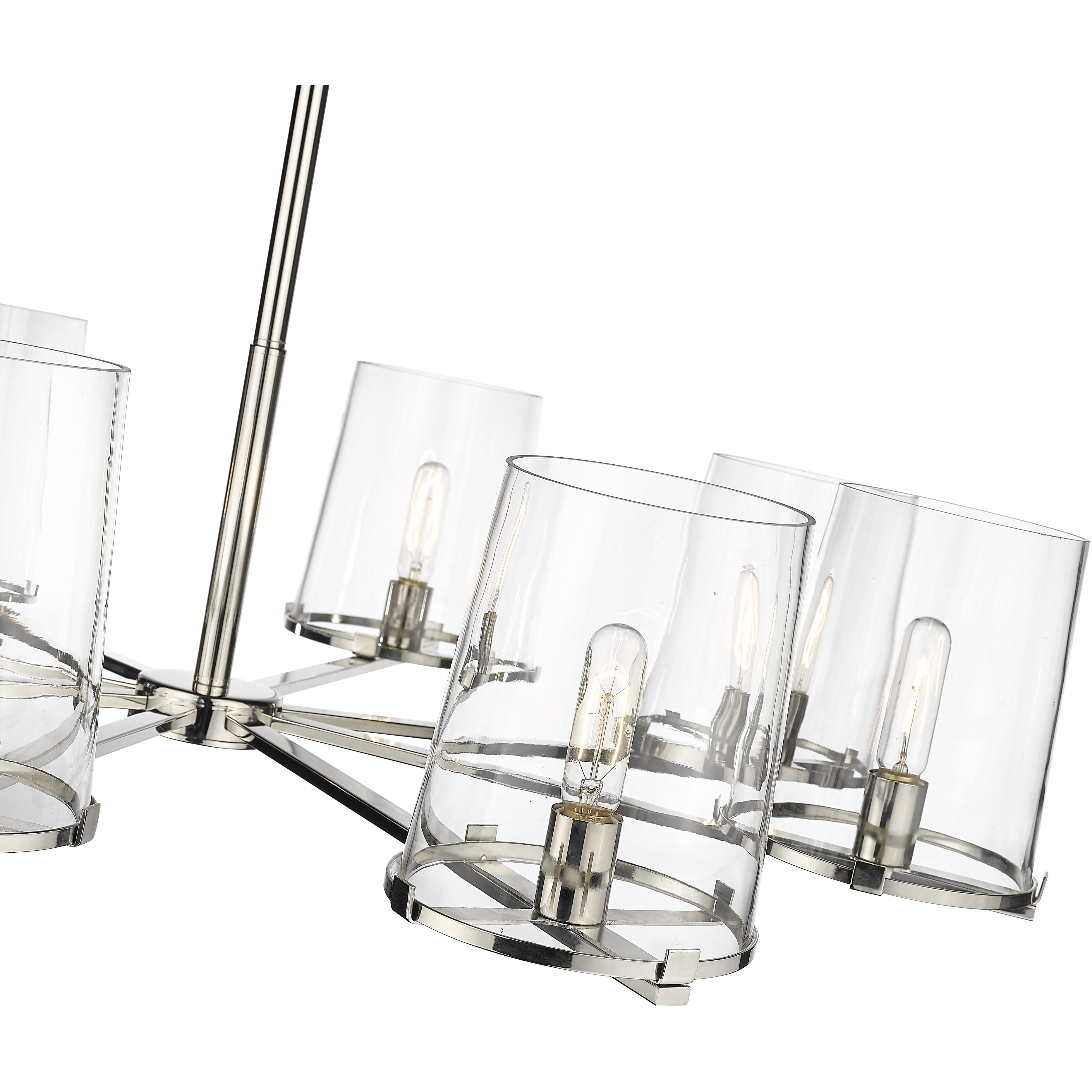 Callista 8 Light 44 inch Polished Nickel Chandelier Ceiling Light