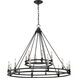 Dennison 18 Light 47.75 inch Matte Black Chandelier Ceiling Light