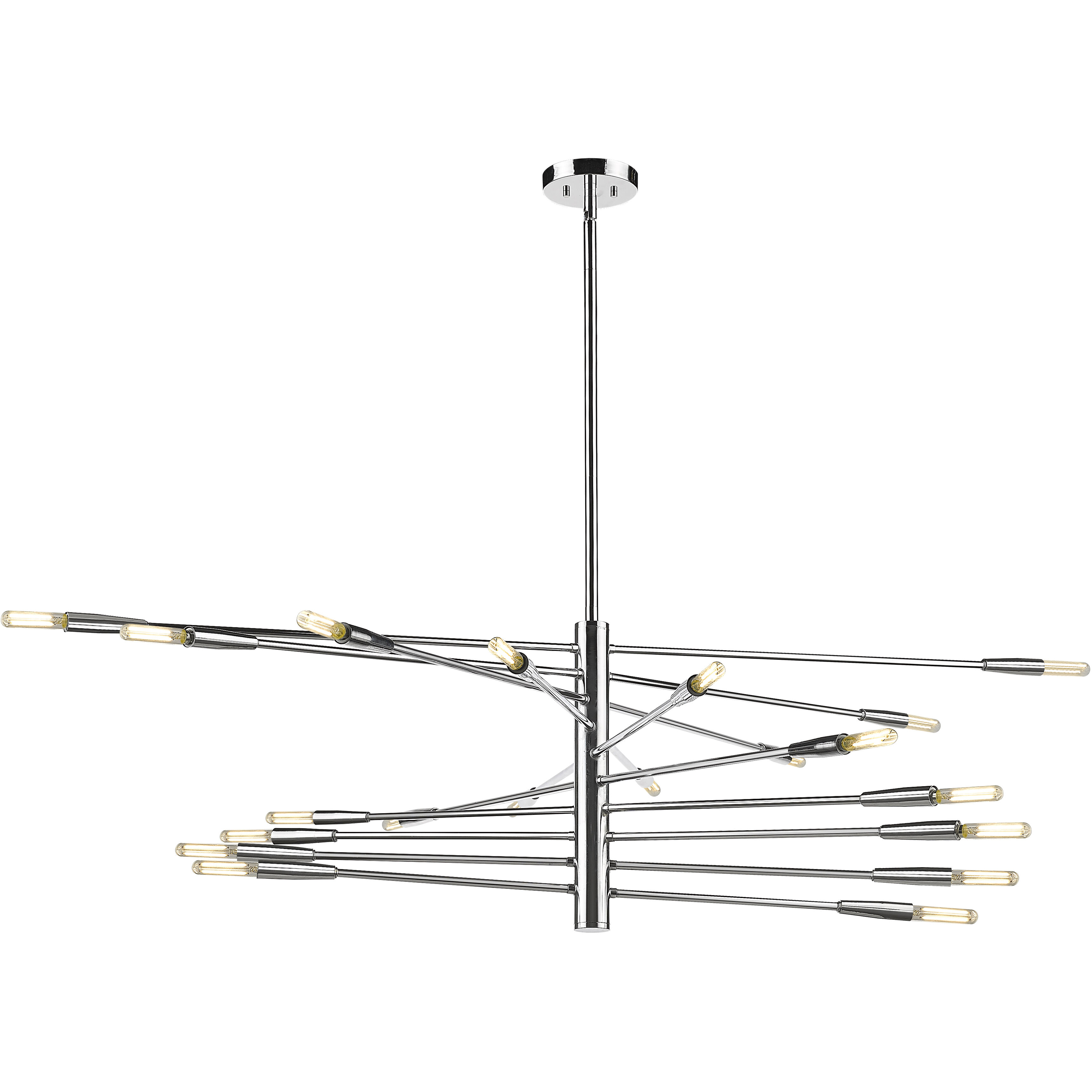 Ascension 20 Light 47.5 inch Chrome Chandelier Ceiling Light