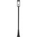 Nuri 1 Light 115.5 inch Black Outdoor Post Mounted Fixture