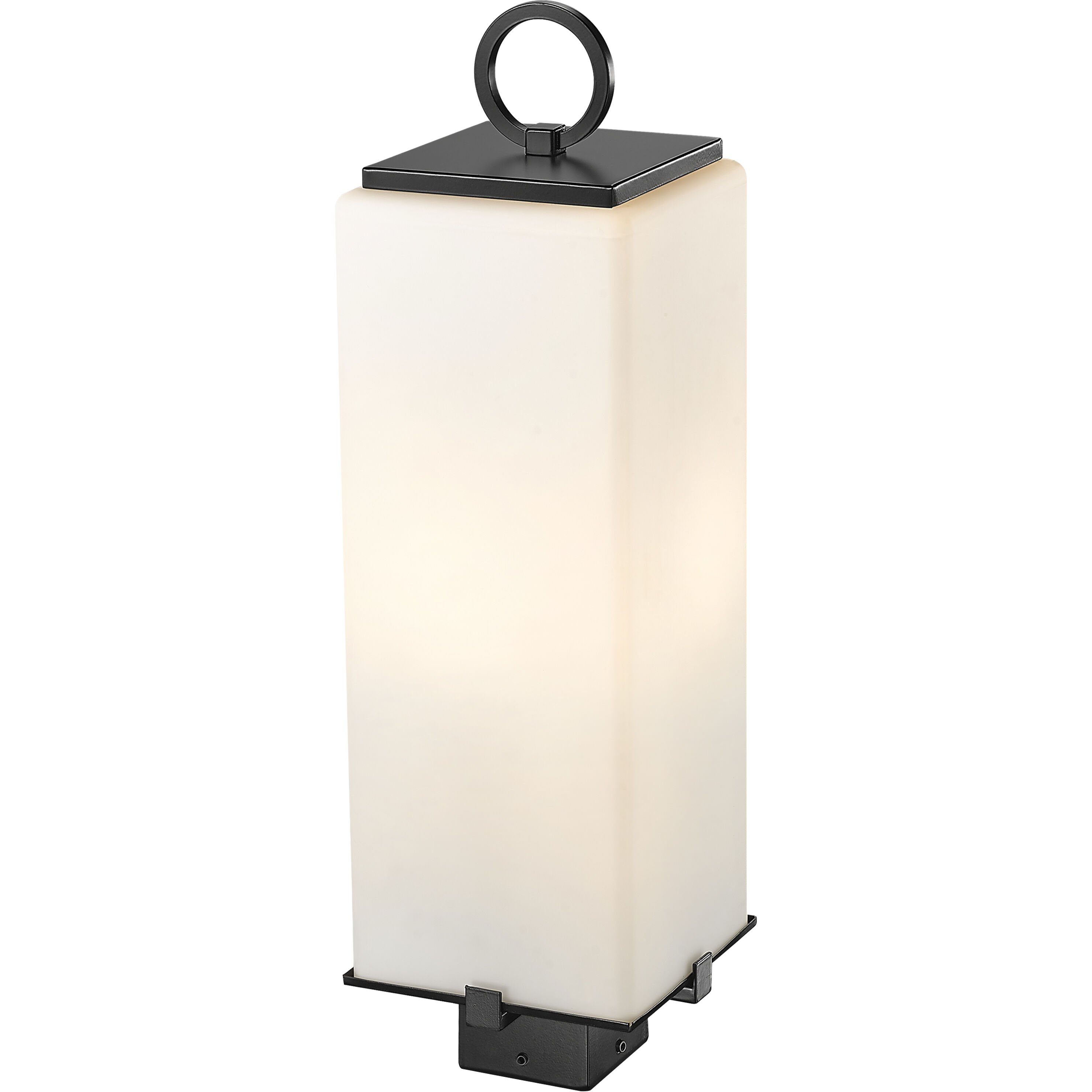 Sana 3 Light 26.25 inch Black Outdoor Post Mount Fixture