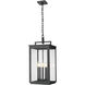 Hartwell 5 Light 12 inch Sand Black Outdoor Chain Mount Ceiling Fixture
