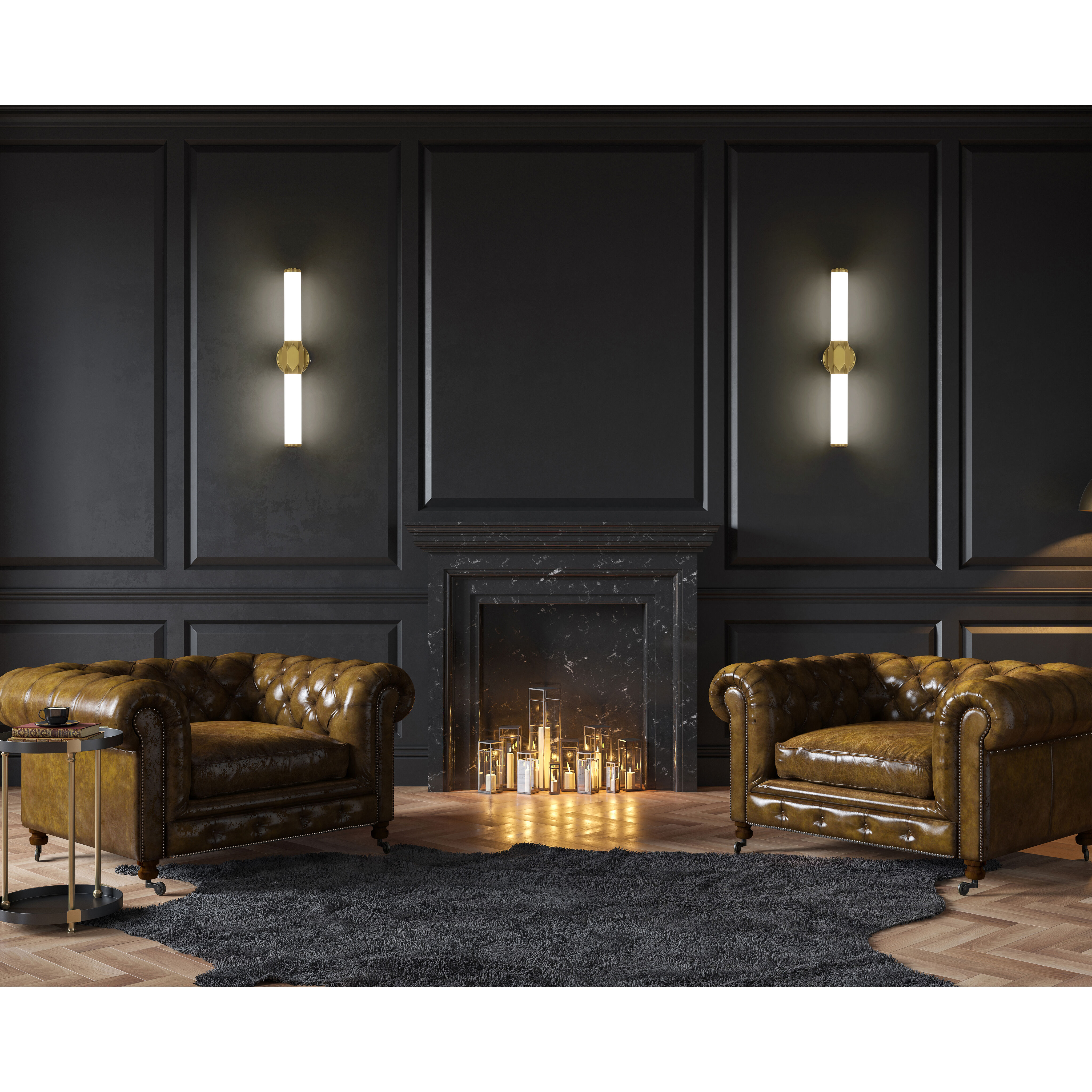 Cooper LED 25 inch Modern Gold Vanity Wall Light