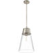 Wentworth 1 Light 11.5 inch Brushed Nickel Pendant Ceiling Light