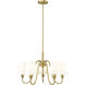 Gianna 5 Light 26 inch Modern Gold Chandelier Ceiling Light
