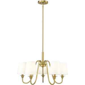 Gianna 5 Light 26 inch Modern Gold Chandelier Ceiling Light