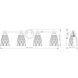 Andree 4 Light 32 inch Matte Black Bathroom Vanity Wall Light