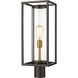 Dunbroch 1 Light 21.75 inch Deep Bronze and Outdoor Brass Outdoor Post Mount Fixture