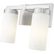 Danica 2 Light 11.75 inch Brushed Nickel Bath Vanity Light Wall Light