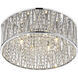 Terra 6 Light 15.75 inch Chrome Flush Mount Ceiling Light in 5.5