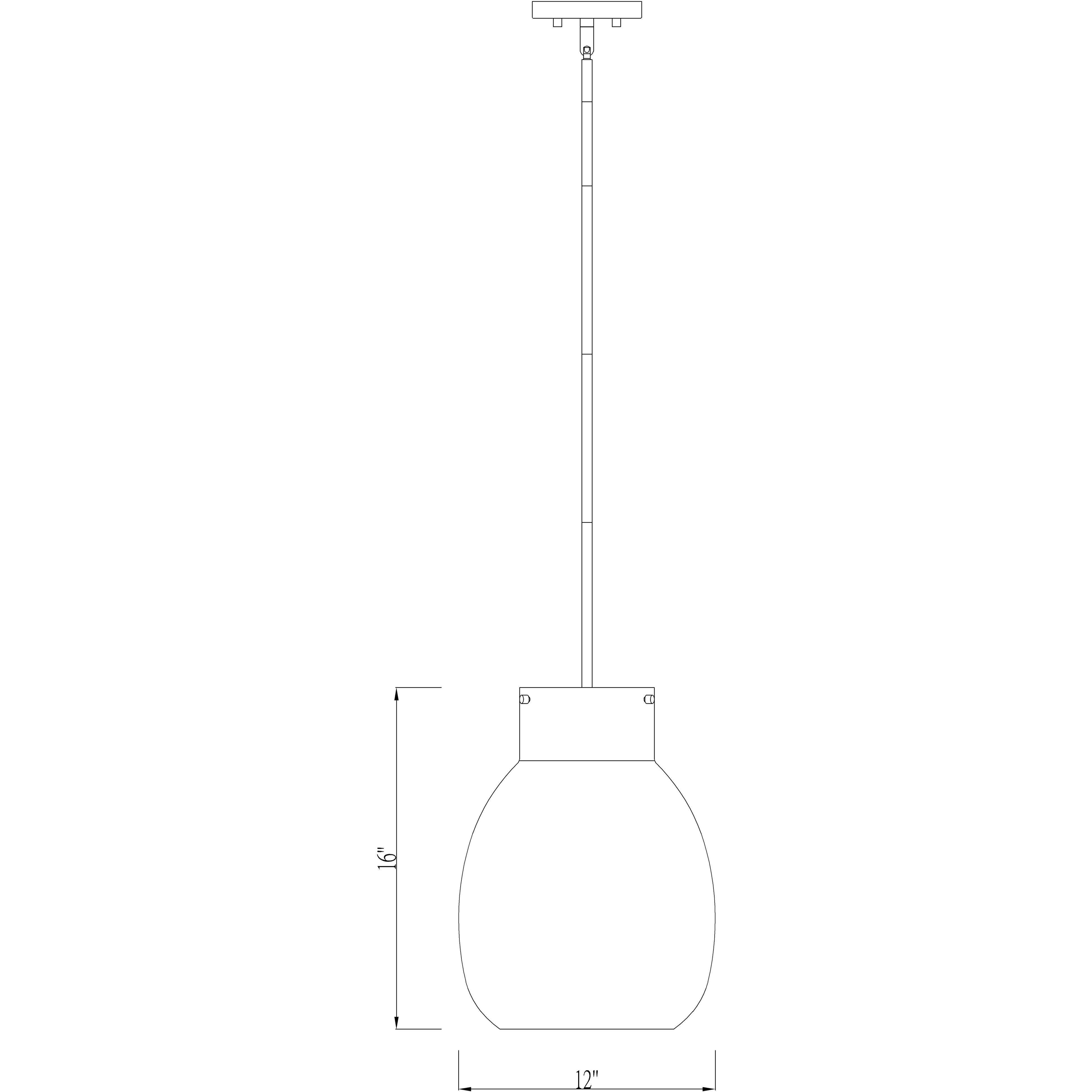 Bella 1 Light 12 inch Matte Black and Olde Brass Pendant Ceiling Light