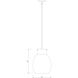 Bella 1 Light 12 inch Matte Black and Olde Brass Pendant Ceiling Light