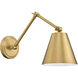 Regent 1 Light 7.5 inch Rubbed Brass Wall Sconce Wall Light
