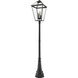 Talbot 4 Light 116.75 inch Black Outdoor Post Mounted Fixture