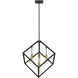 Vertical 4 Light 24 inch Bronze and Olde Brass Chandelier Ceiling Light