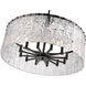 Glacier 12 Light 32.5 inch Matte Black Chandelier Ceiling Light