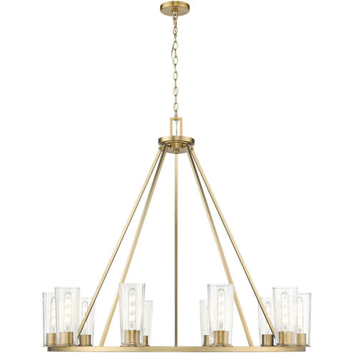 Titus 10 Light 46 inch Modern Gold Chandelier Ceiling Light