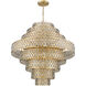 Dealey 25 Light 44.75 inch Heirloom Brass Chandelier Ceiling Light