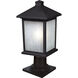 Holbrook 1 Light 18 inch Black Outdoor Pier Mounted Fixture