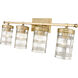 Archer 4 Light 32.75 inch Heirloom Gold Vanity Wall Light in Heritage Gold