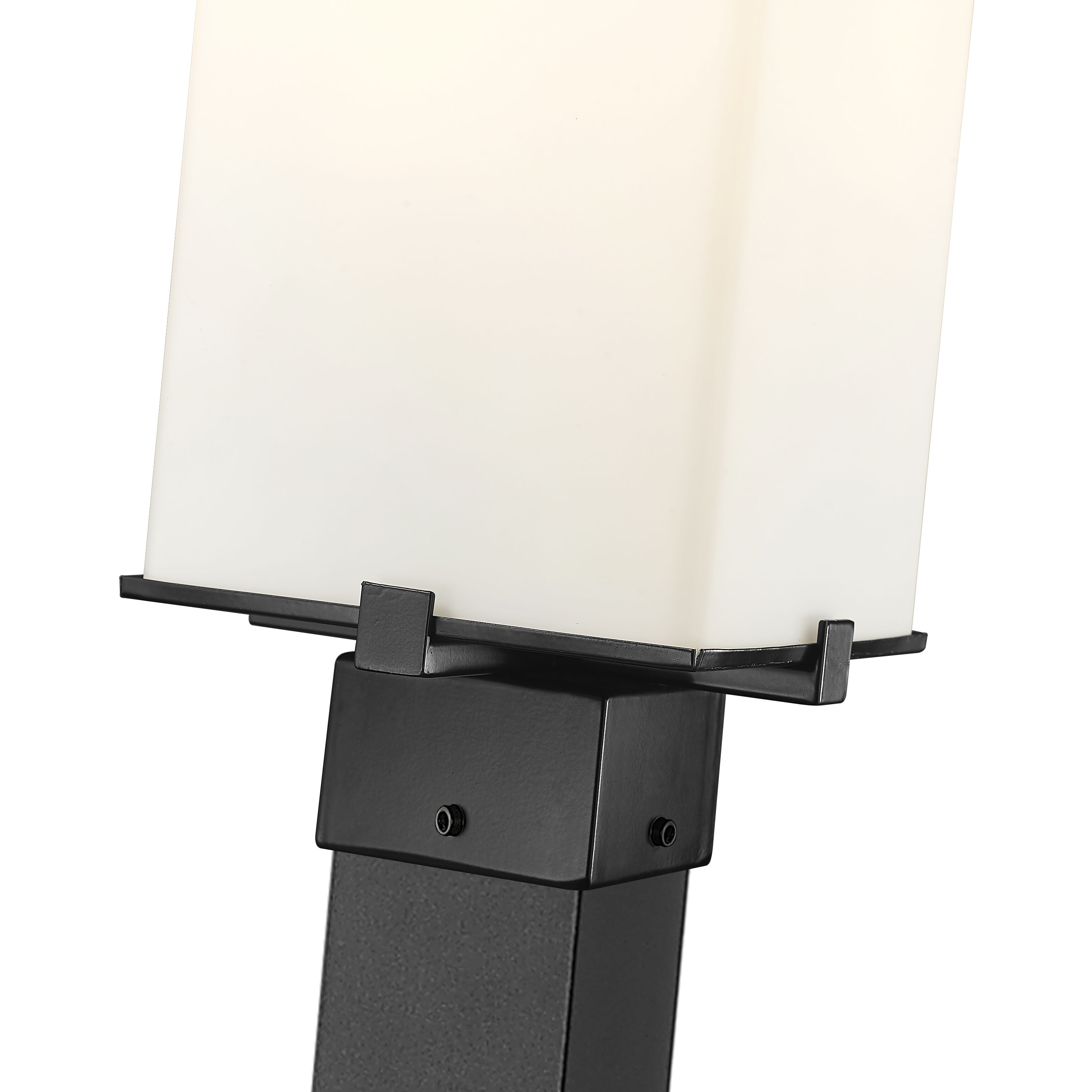 Sana 2 Light 114 inch Black Outdoor Post Mounted Fixture