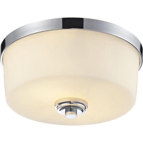 Lamina 2 Light 12.13 inch Chrome Flush Mount Ceiling Light