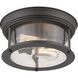 Sonna 2 Light 11 inch Bronze Flush Mount Ceiling Light
