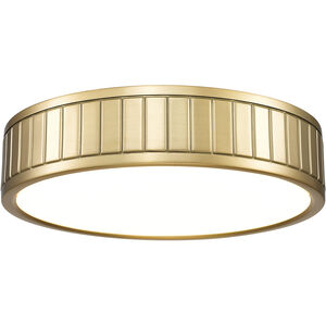 Madison LED 12.5 inch Modern Gold Flush Mount Ceiling Light
