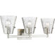 Analia 3 Light 26.25 inch Brushed Nickel Vanity Wall Light