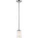 Willow 1 Light 5.5 inch Chrome Pendant Ceiling Light