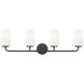 Montford 4 Light 32 inch Matte Black Bath Vanity Light Wall Light