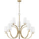 Cordelia 10 Light 40 inch Modern Gold Chandelier Ceiling Light