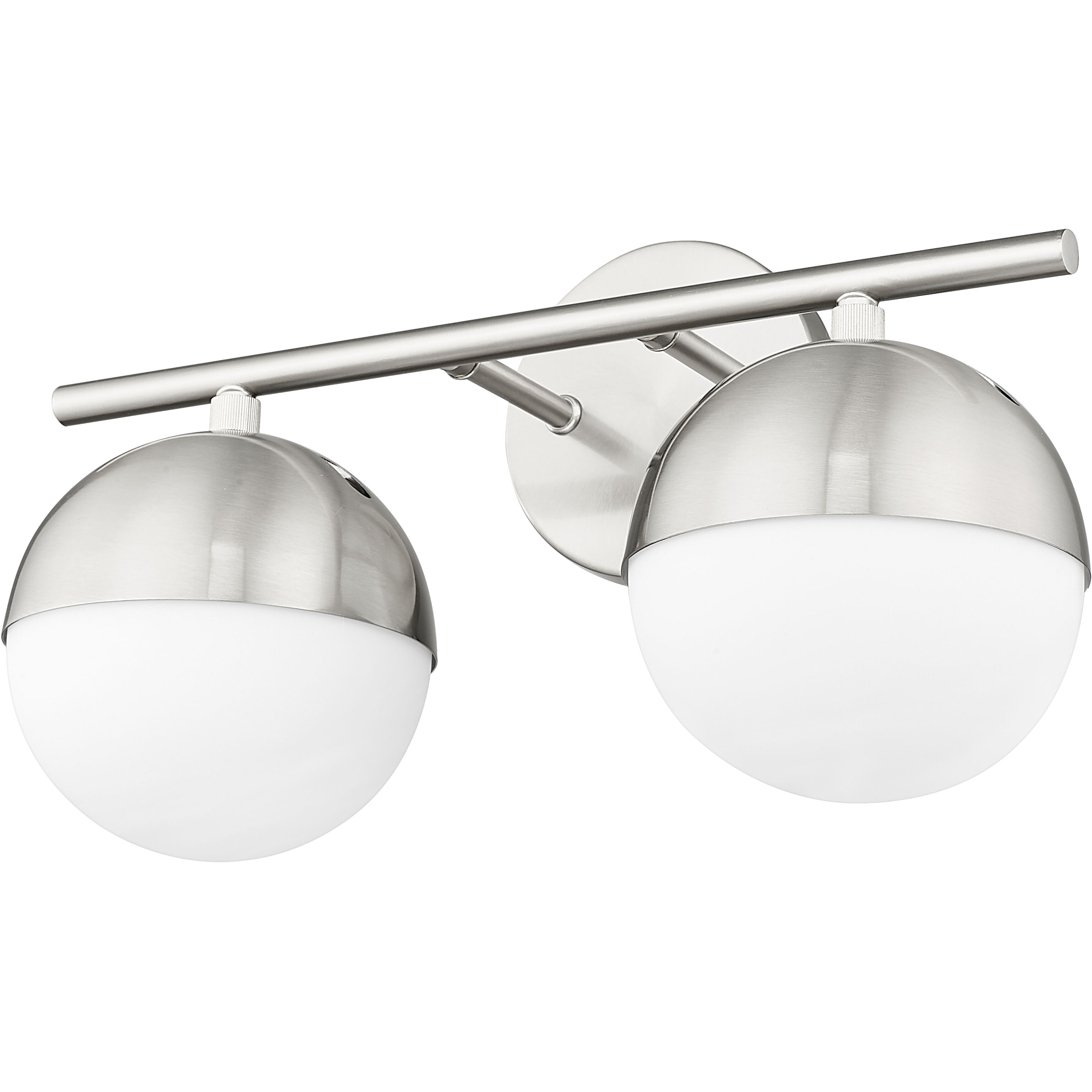 Realm Sphere 2 Light 16 inch Brushed Nickel Bath Vanity Wall Light