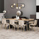 Neutra 5 Light 44 inch Matte Black and Foundry Brass Linear Chandelier Ceiling Light in Matte Black and Factory Bronze