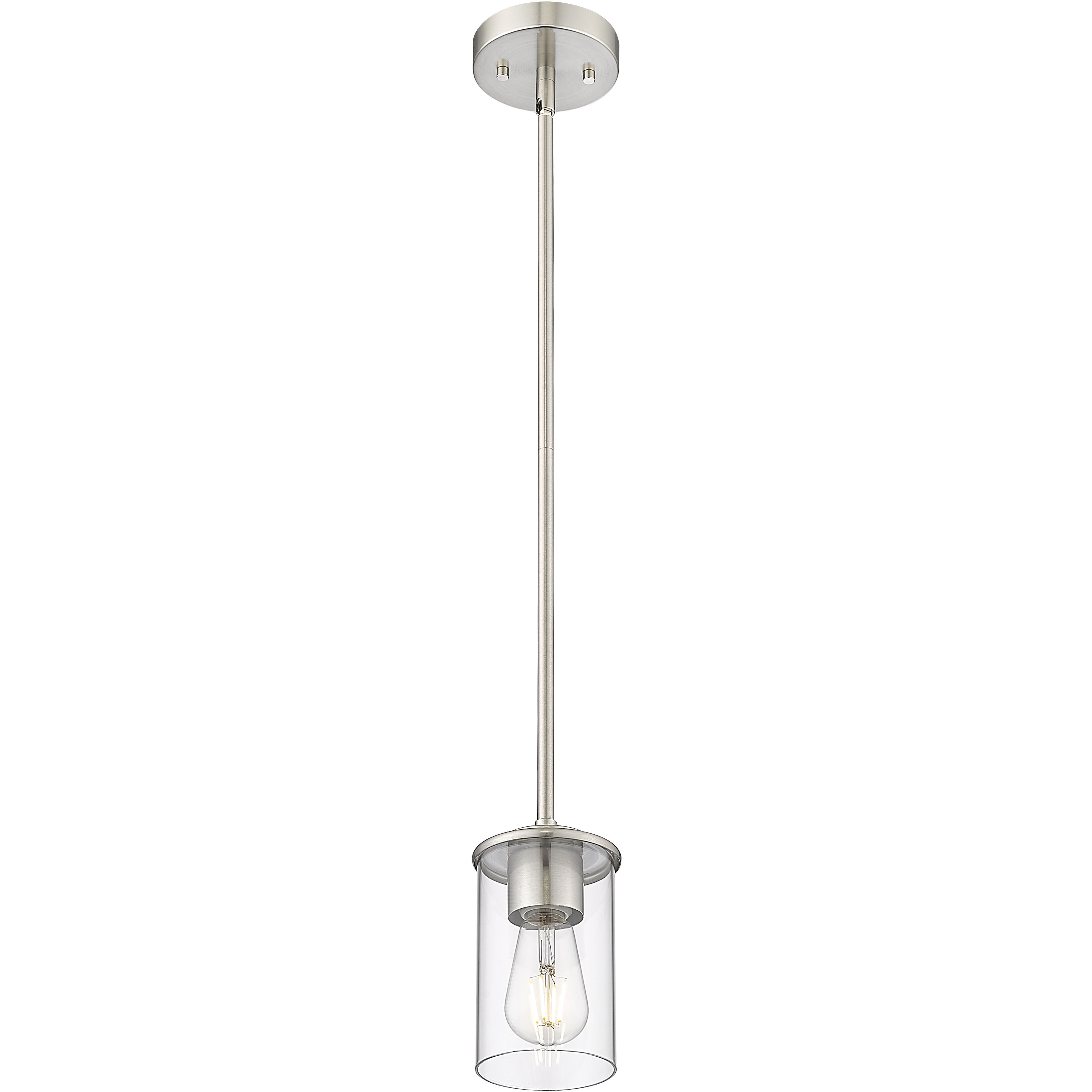 Thayer 1 Light 4.75 inch Brushed Nickel Pendant Ceiling Light