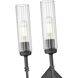 Esme 2 Light 8 inch Matte Black Wall Sconce Wall Light