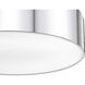 Harley 4 Light 20 inch Chrome Flush Mount Ceiling Light