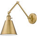 Gayson 1 Light 7.5 inch Rubbed Brass Wall Sconce Wall Light