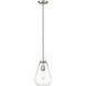 Ayra 1 Light 8 inch Brushed Nickel Pendant Ceiling Light