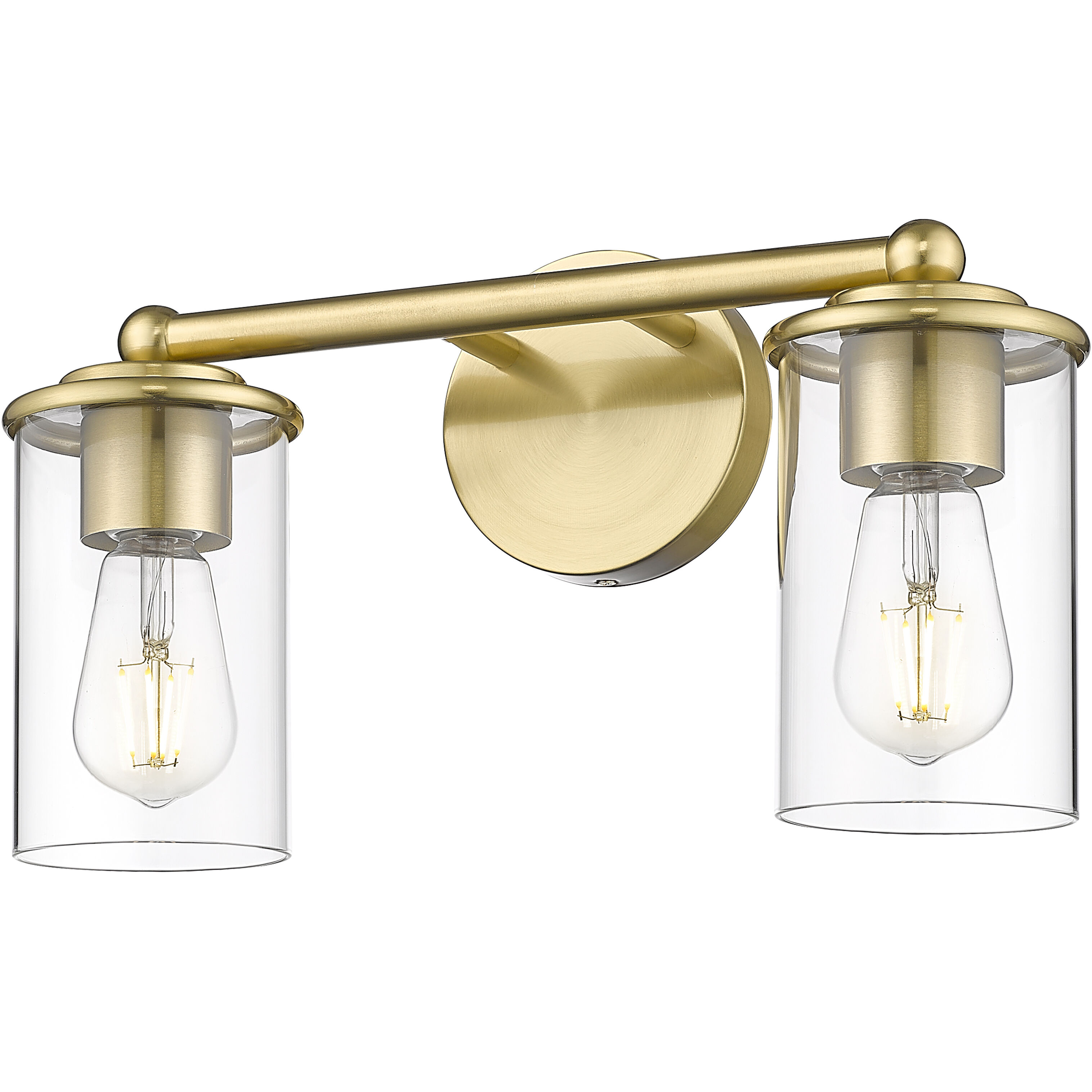 Thayer 2 Light 16 inch Luxe Gold Vanity Wall Light