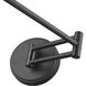Breton 1 Light 28 inch Matte Black Wall Sconce Wall Light