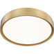 Kawan LED 16 inch Modern Gold Flush Mount Ceiling Light