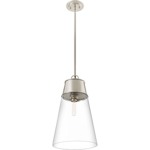 Wentworth 1 Light 11.5 inch Polished Nickel Pendant Ceiling Light