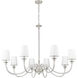 Katerina 8 Light 46 inch Brushed Nickel Chandelier Ceiling Light