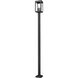 Hartwell 4 Light 115.25 inch Sand Black Outdoor Post Mounted Fixture