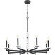 Kaden 8 Light 36.5 inch Matte Black Chandelier Ceiling Light