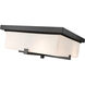 Sana 4 Light 12 inch Black Outdoor Flush Mount